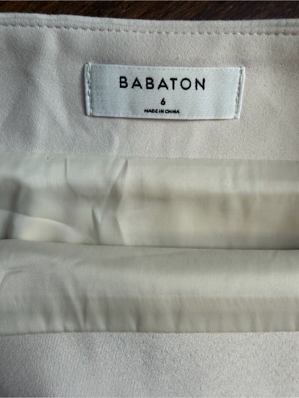 Babaton Cream Wrap-Style Mini Skirt - Picture 6 of 7